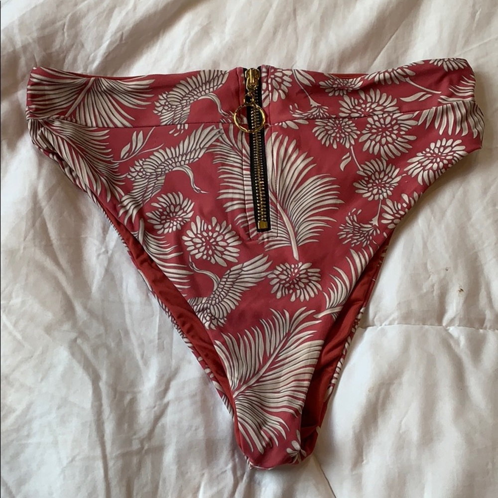🌊Zipper Front High Waisted Bikini Bottoms 🕊💗